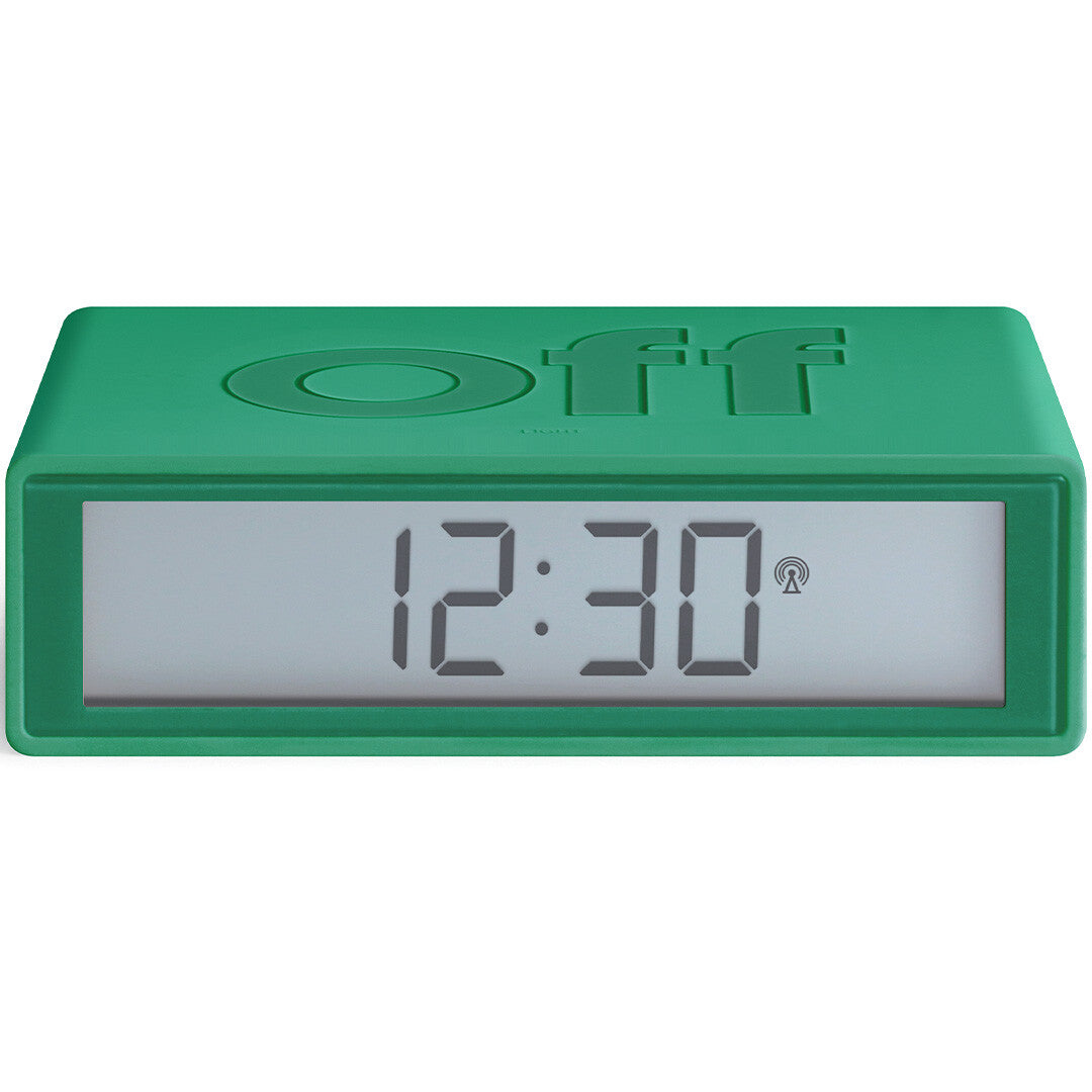 Lexon flip classic digitale wekker - green
