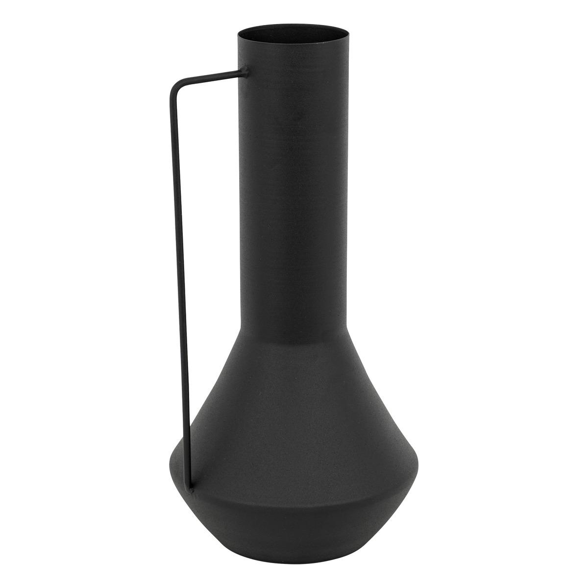 VASE SYLVAIN METAL NOIR H.35CM