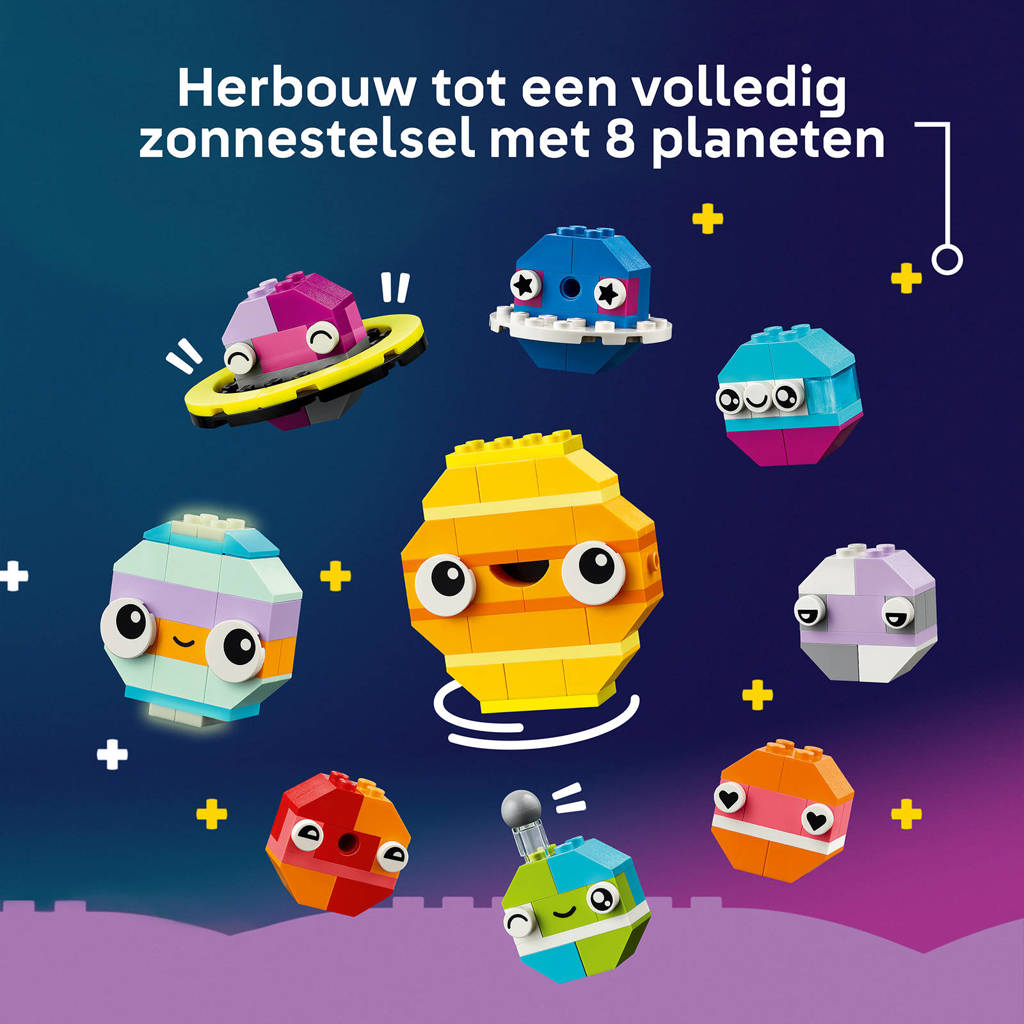 Kleurrijke set die uitnodigt tot creativiteitCreatieve planeten Creatief Ruimte Speelgoed 11037