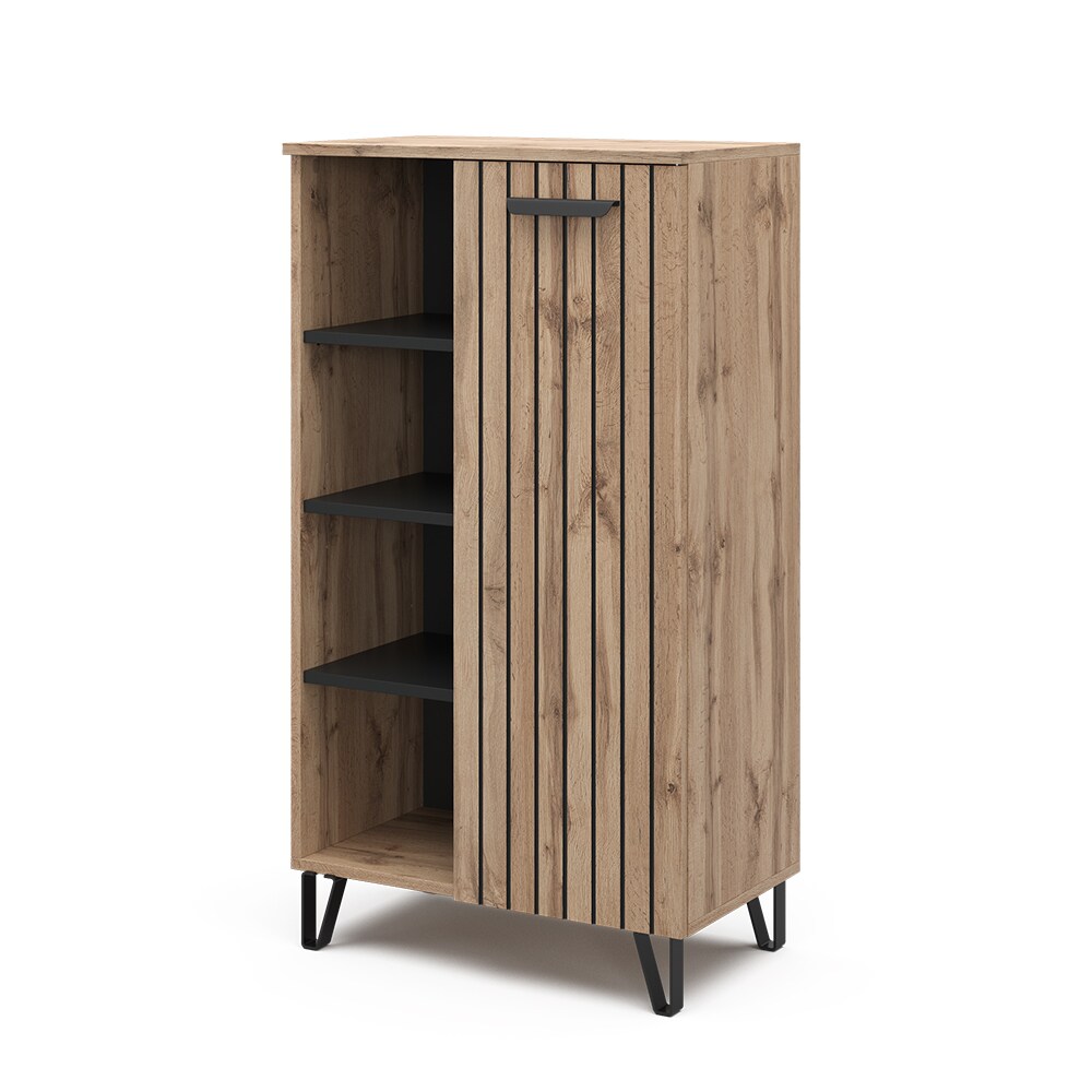 Vicco Sideboard Amber Eiche Wotan 60 x 110 cm mit 2 Türen