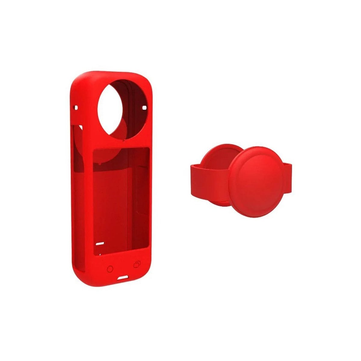 Silikondeksel 2i1 Insta360 X4 - Rød