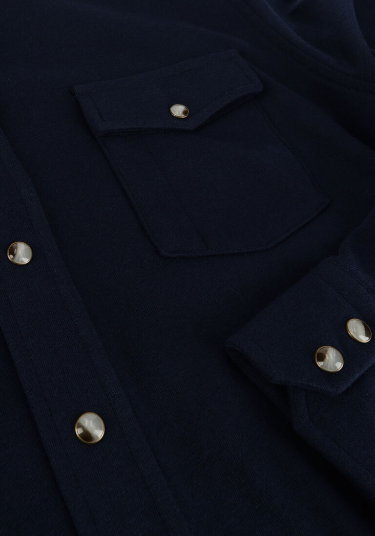 PROFUOMO donkerblauwe profuomo overshirt ppuf10004