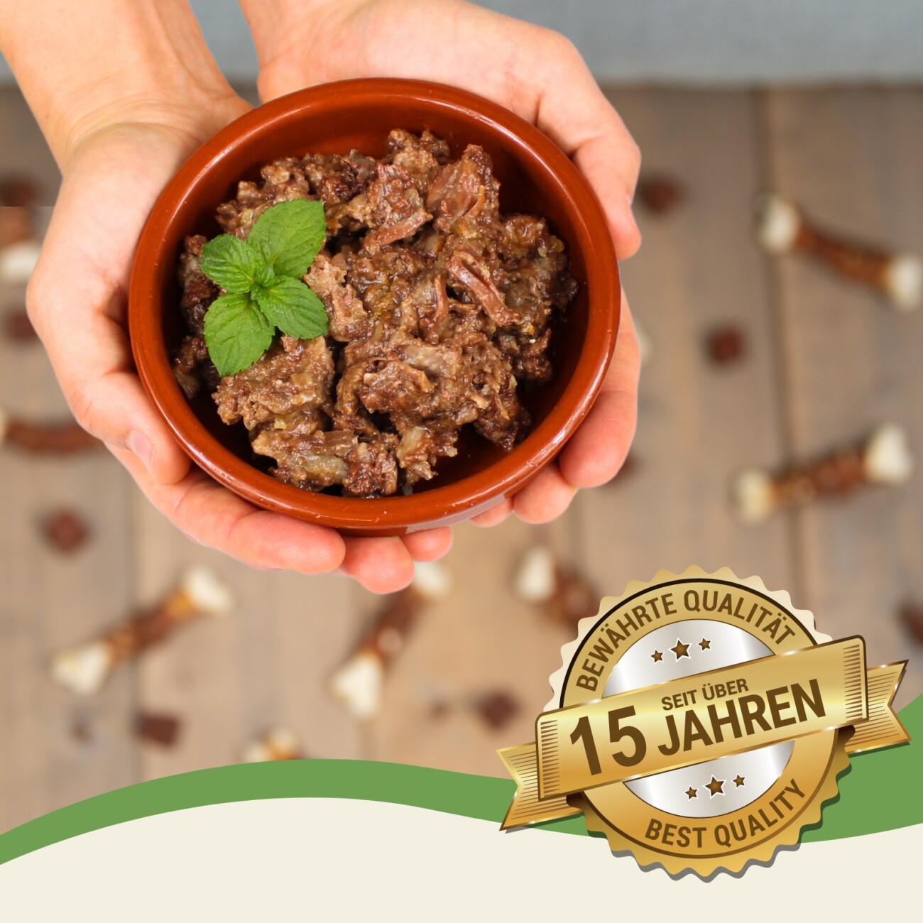 Lyra Pet Lecker.Pet Emily's 100 % Rindermuskelfleisch Katzenfutter Nassfutter 6x400 g