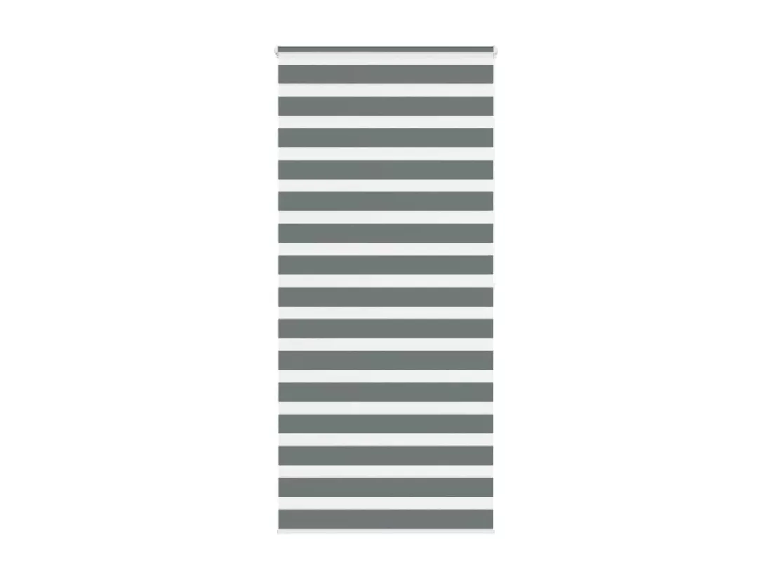 Store zèbre gris foncé largeur du tissu 110,9 cm polyester