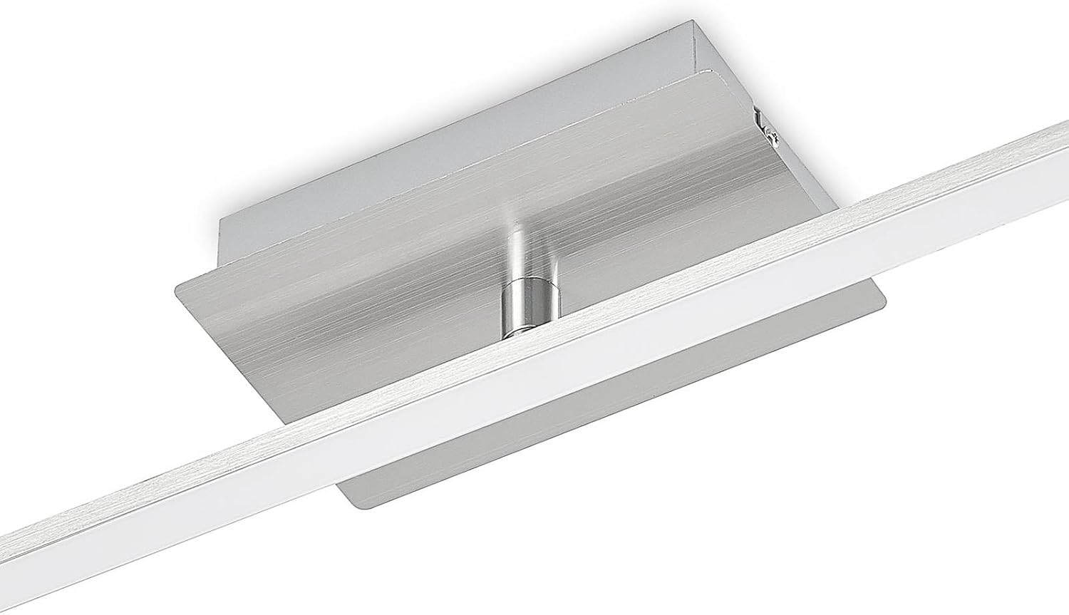 Lindby LED Deckenleuchte Kerem dimmbar (Modern) in Alu aus Metall (1 flammig,) - Lampe Deckenlampe Wohnzimmerleuchte
