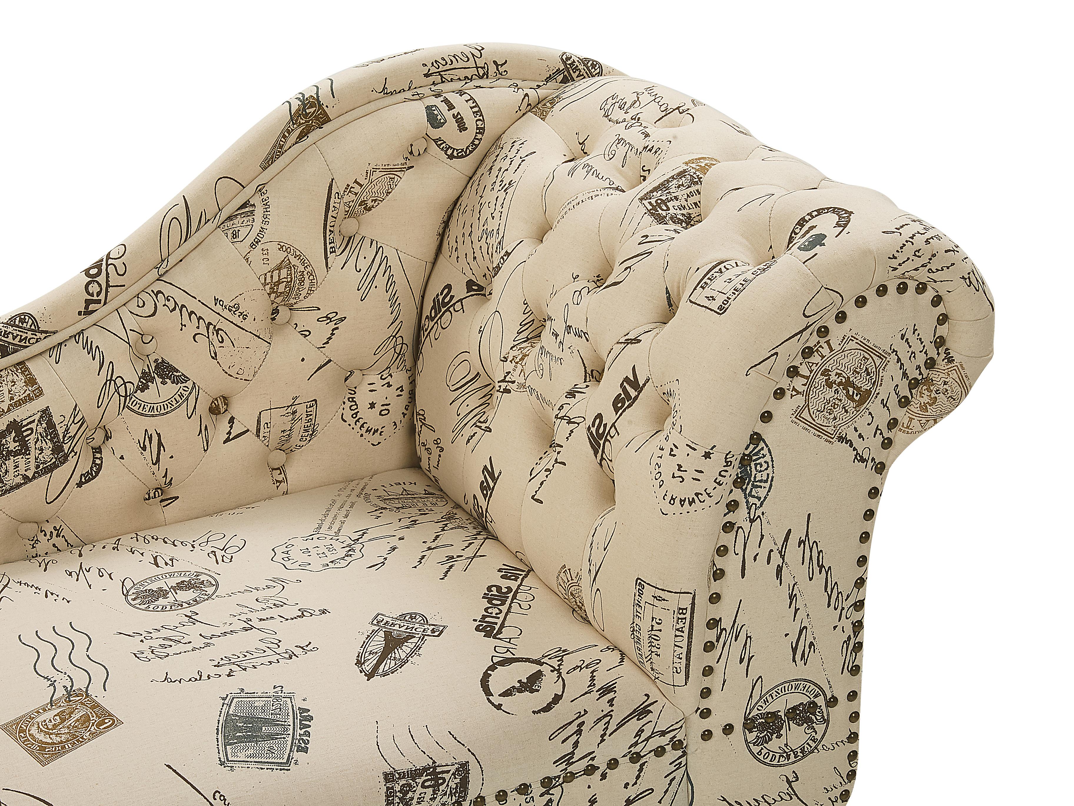 Rechtszijdige chaise longue NIMES Stof Beige
