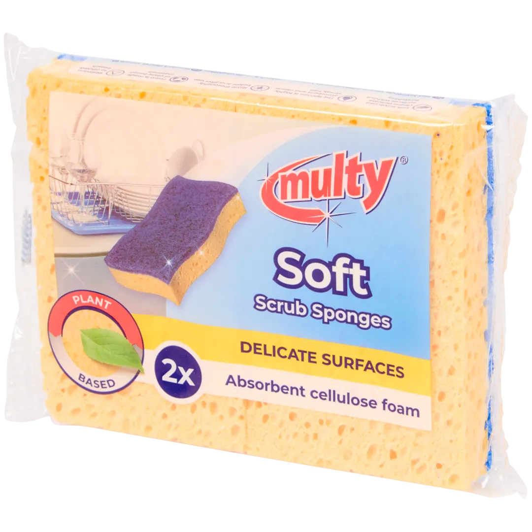 Multy schuursponzen 2 stuks