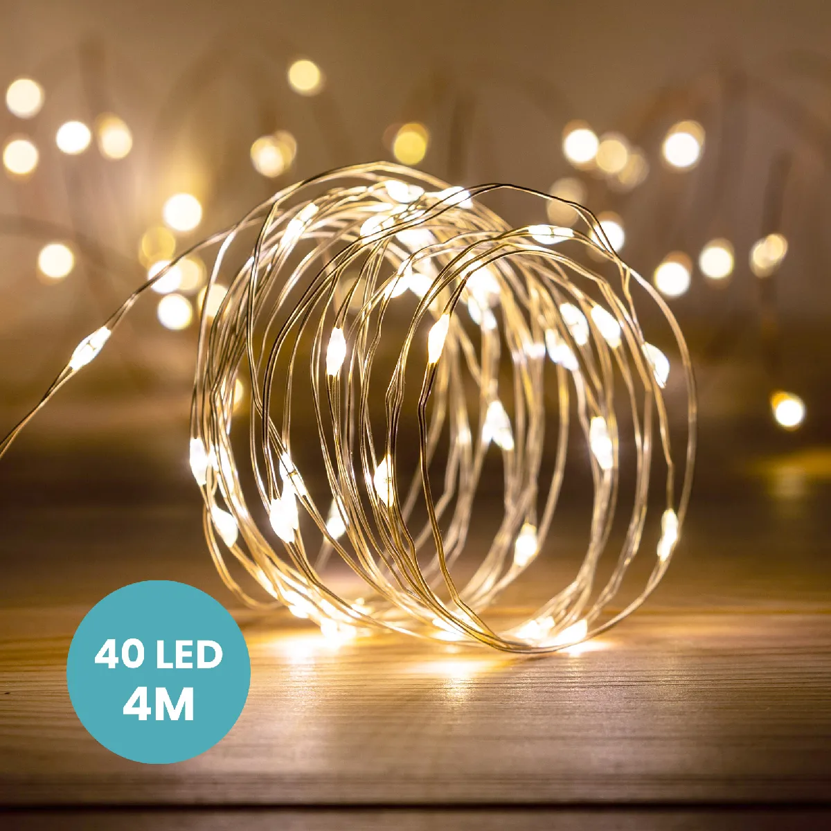 SkyLantern Guirlande Micro LED - Argent