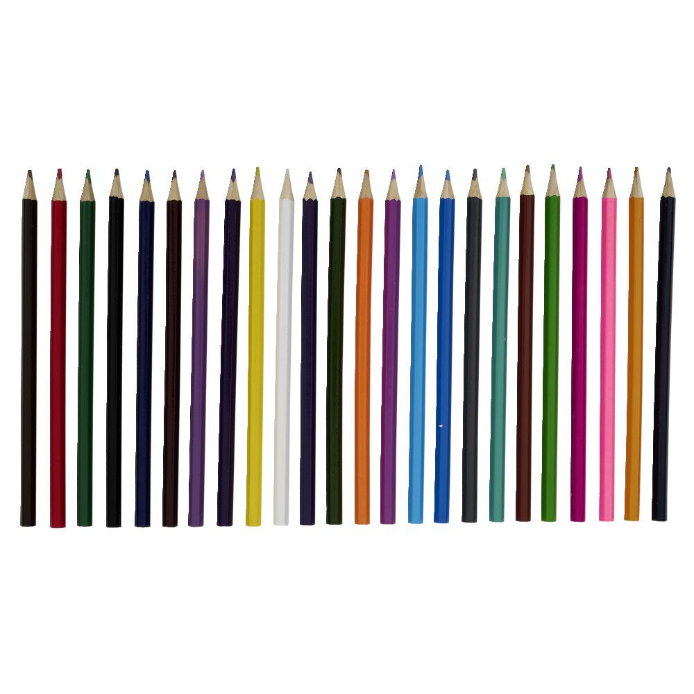 Lot de 24 crayons de couleur