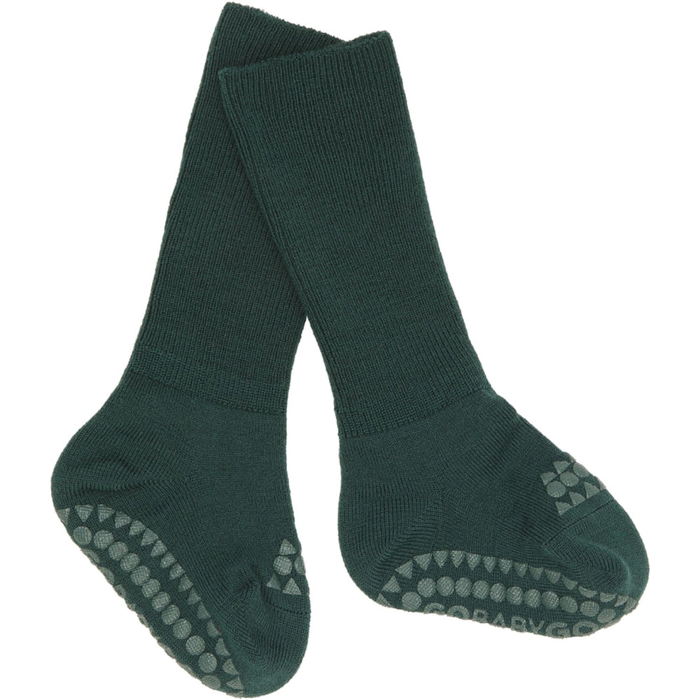 Køb Gobabygo Forest Green Non-Slip Strømper I Merino Uld