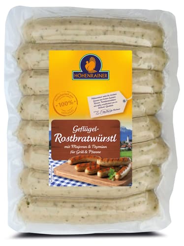 Höhenrainer Geflügel-Rostbratwürstl