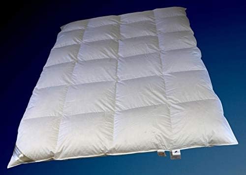 Betten Hofmann Franken 8cm Hochsteg Winterbett Daunenbett Daunendecke 4x6 135x200 cm, 1080g Füllung, warme Winterdecke, Naturprodukt
