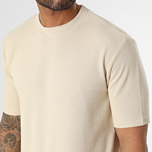 Ensemble Tee Shirt Et Short Jogging Beige