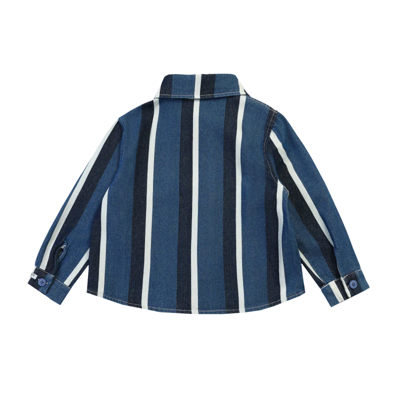 Ditmer Overshirt | Vintage Blue - White Striped
