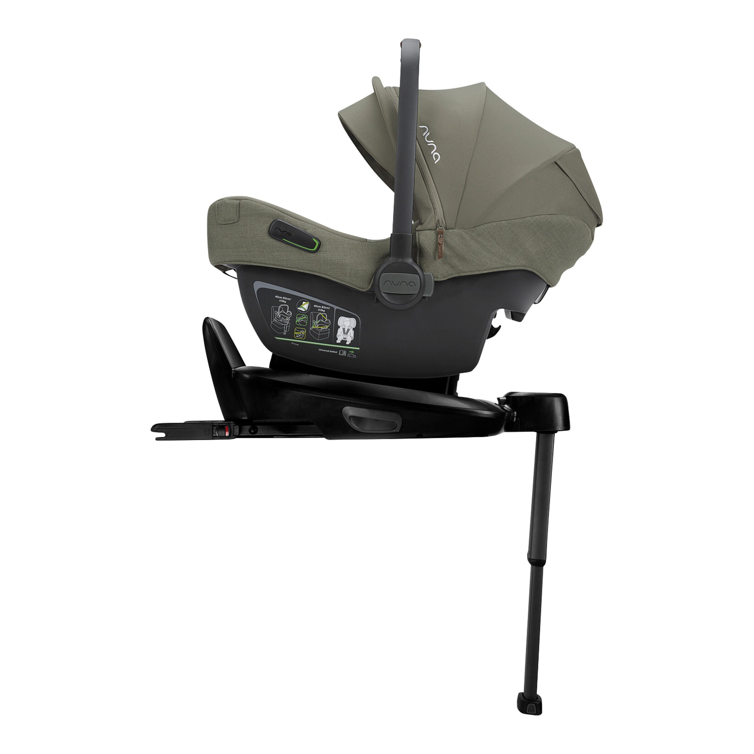 Nuna Babyschale PIPA next i-Size Bundle inkl. Isofix-Basis BASE next pine