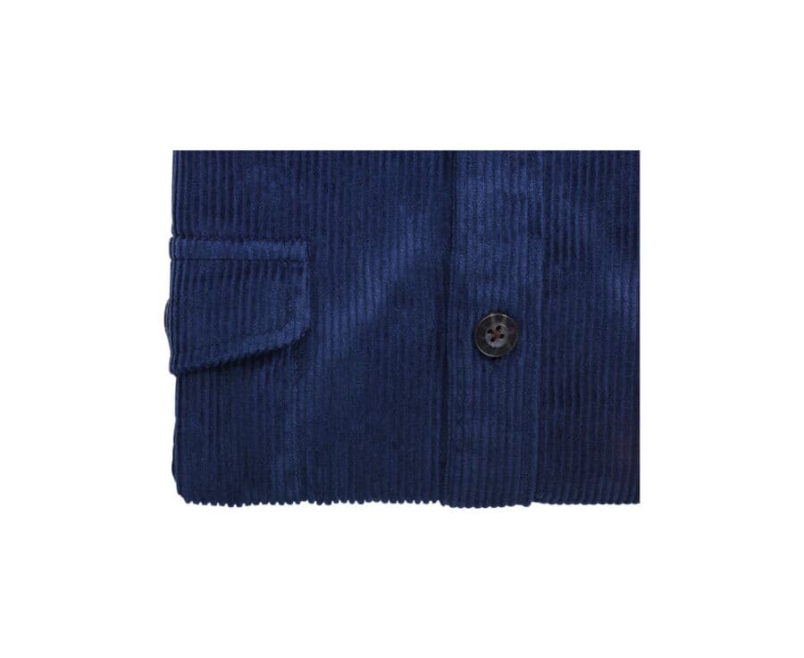 Surchemise en velours Indigo - VICTORIN
