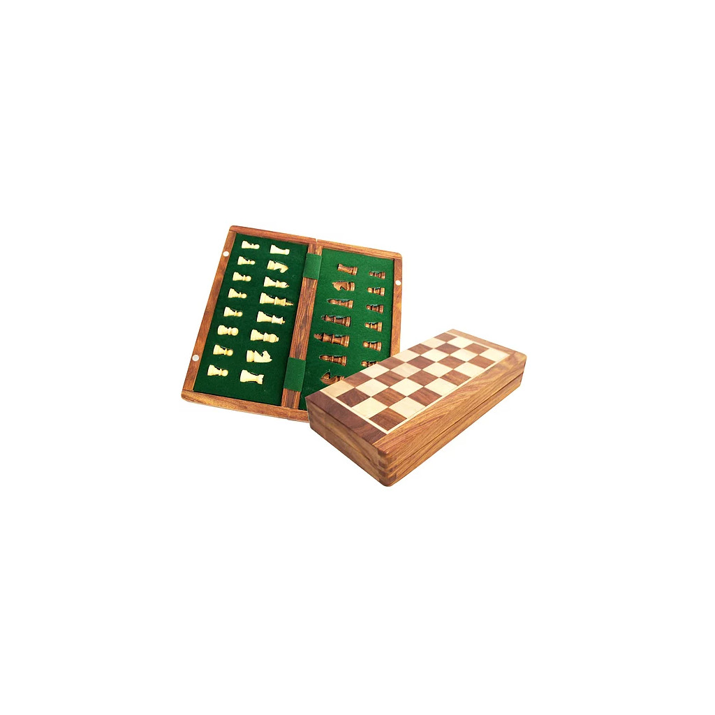 Echecs Magnetique 25 cm Palissandre