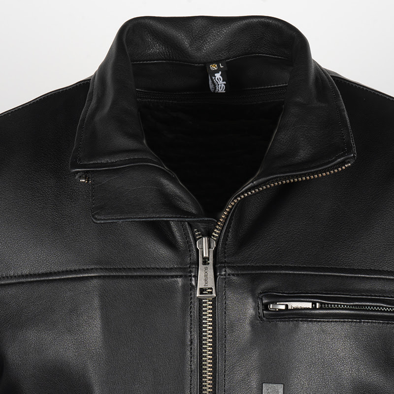 Helstons - Blouson Benny Cuir Rag Noir