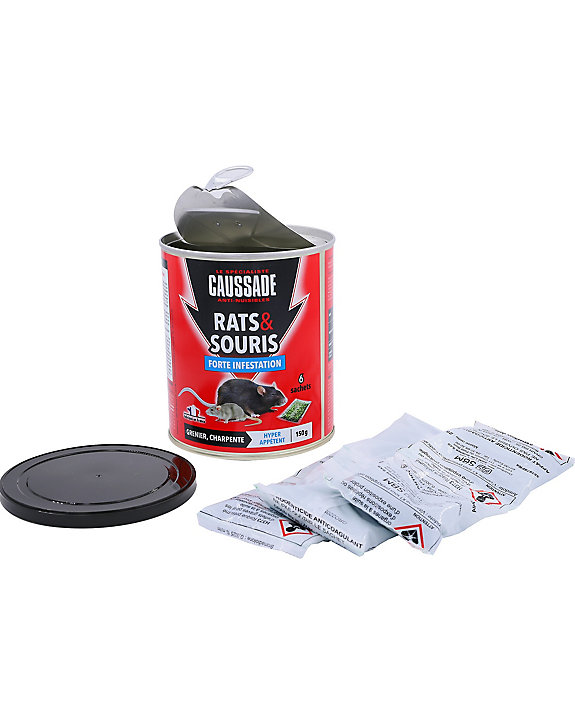 Céréales rats et souris forte infestation Caussade 150g