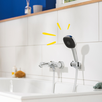 Grohe douchekop Quickfix Vitalio Comfort handdouche waterbesparend 3 standen ø 10 cm chroom
