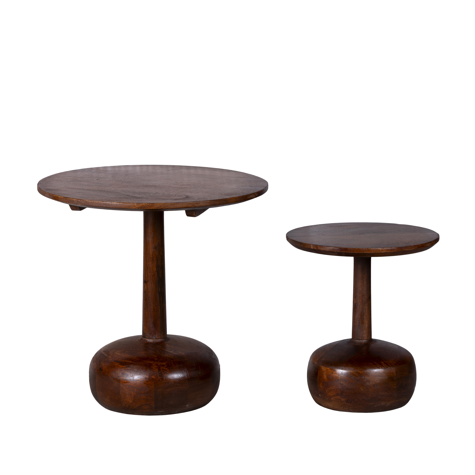 Bijzettafel Katwijk bruin - set van 2
