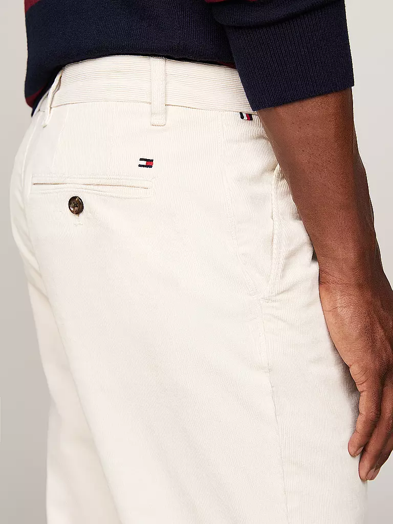 TOMMY HILFIGER Cordhose creme