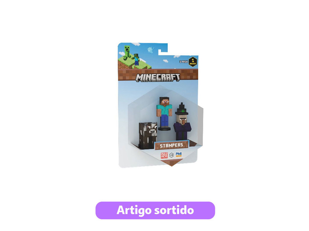 FIGURA MINECRAFT PACK 3 MODELOS SORTIDOS