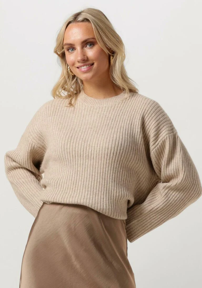 CO\\'COUTURE ecru co'couture trui row box o-knit