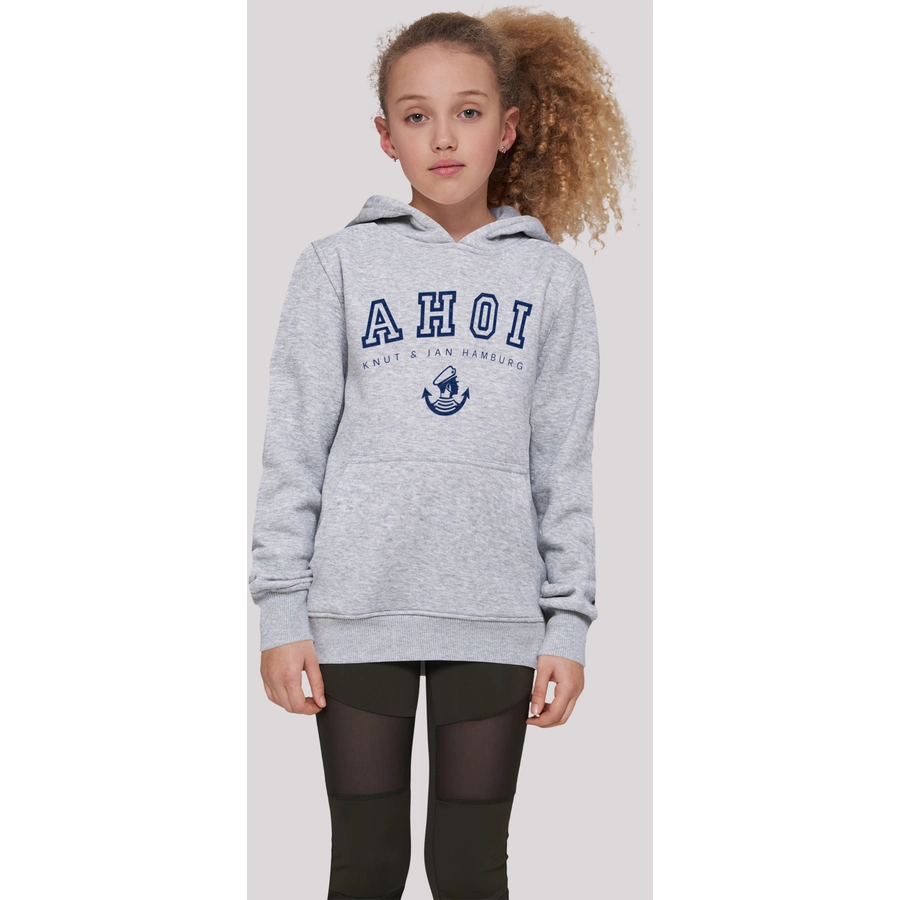 F4NT4STIC Hoodie Ahoi Knut & Jan Hamburg heather grey