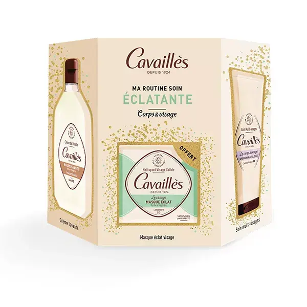 Conjunto de presente para rotina de cuidados com a pele radiante Cavaillès