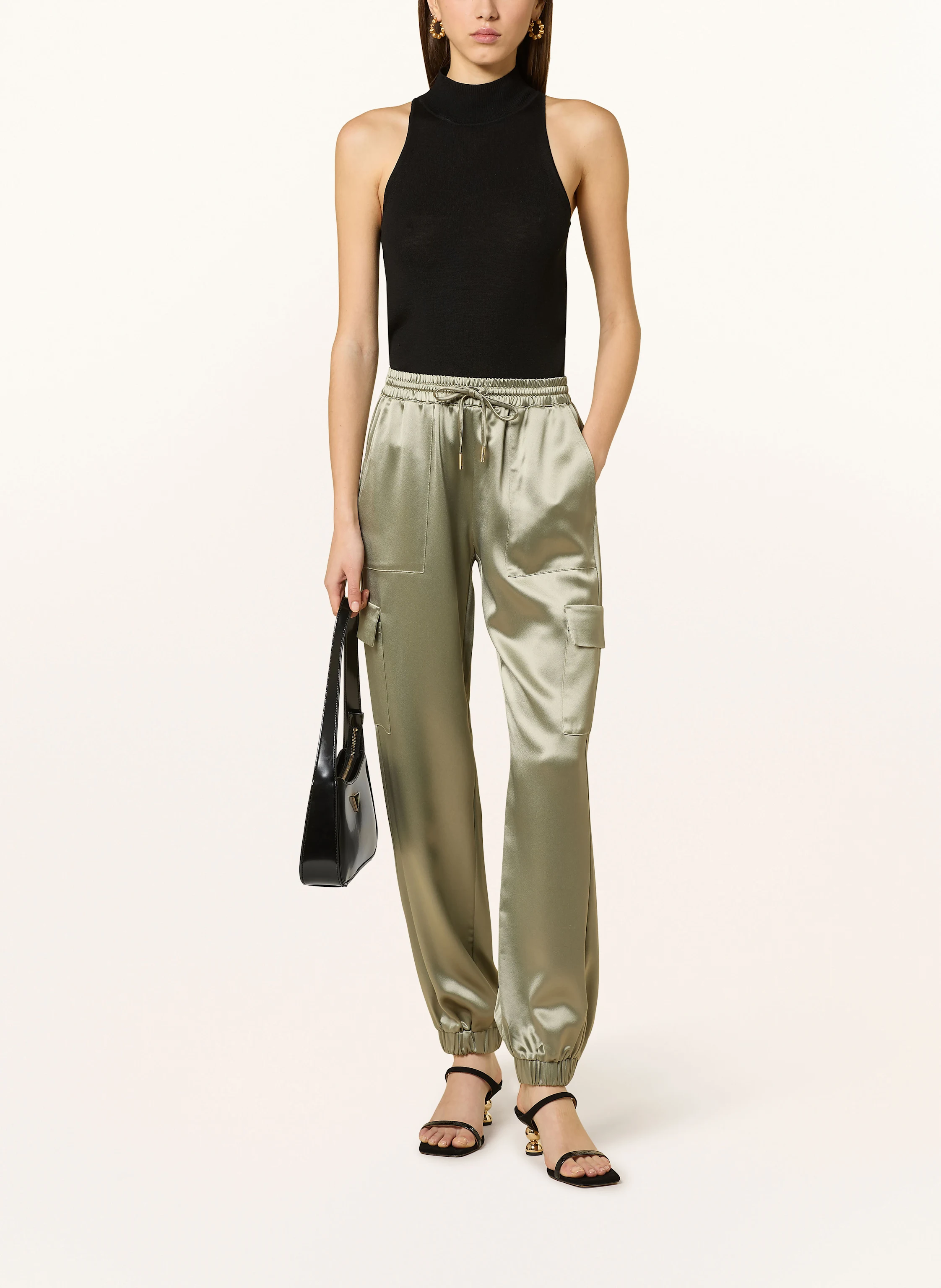 GUESS Cargohose MARZIA aus Satin