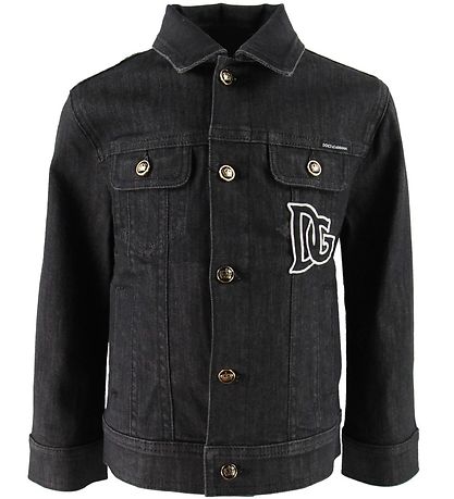 Dolce & Gabbana Jeansjacke - Schwarz m. Aufnäher