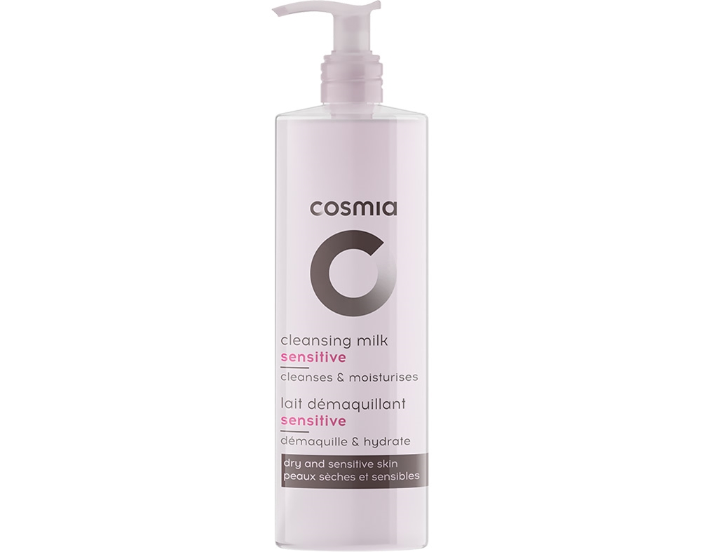LEITE COSMIA LIMPEZA PUMP PELES SENSÍVEIS 250ML