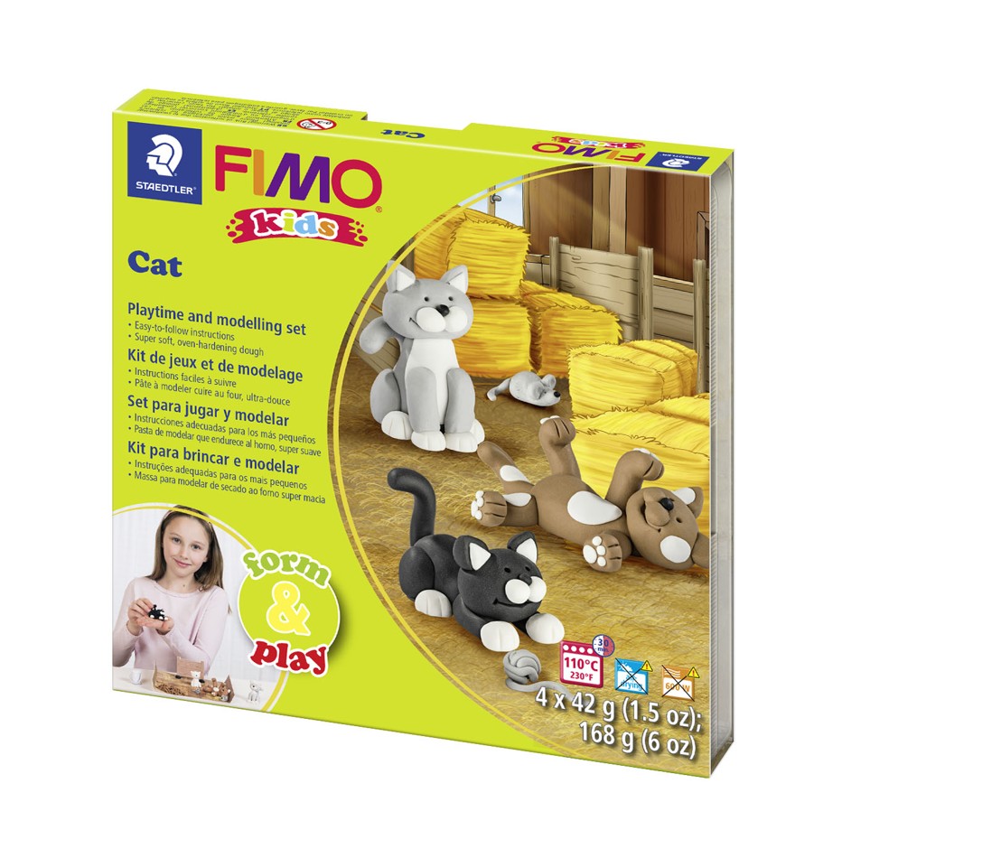FIMO - Kids Form & Play Sæt - Kat