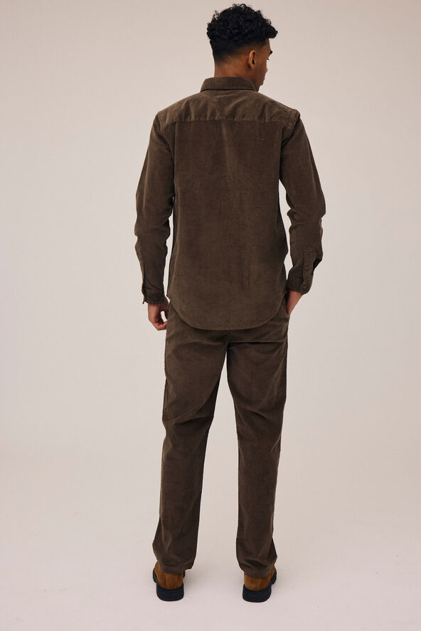 Magasin du Nord Collection Corduroy 1 shirt - Organic GOTS Major brown