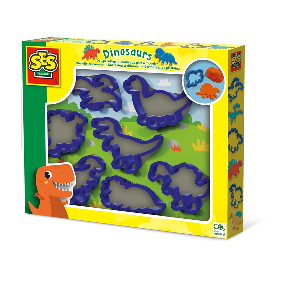 SES Creative - Modellervoks udstikkere - Dinosaurer
