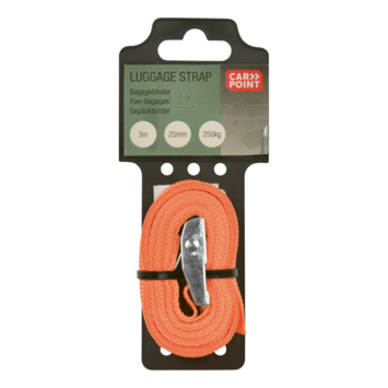 Carpoint Spanband met Klem 3m x 25mm