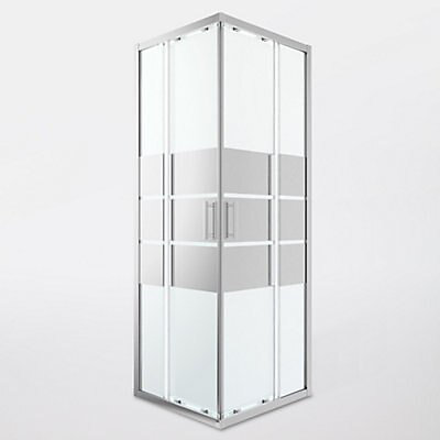Portes de douche angle droit miroir GoodHome Beloya 70 x 70 cm