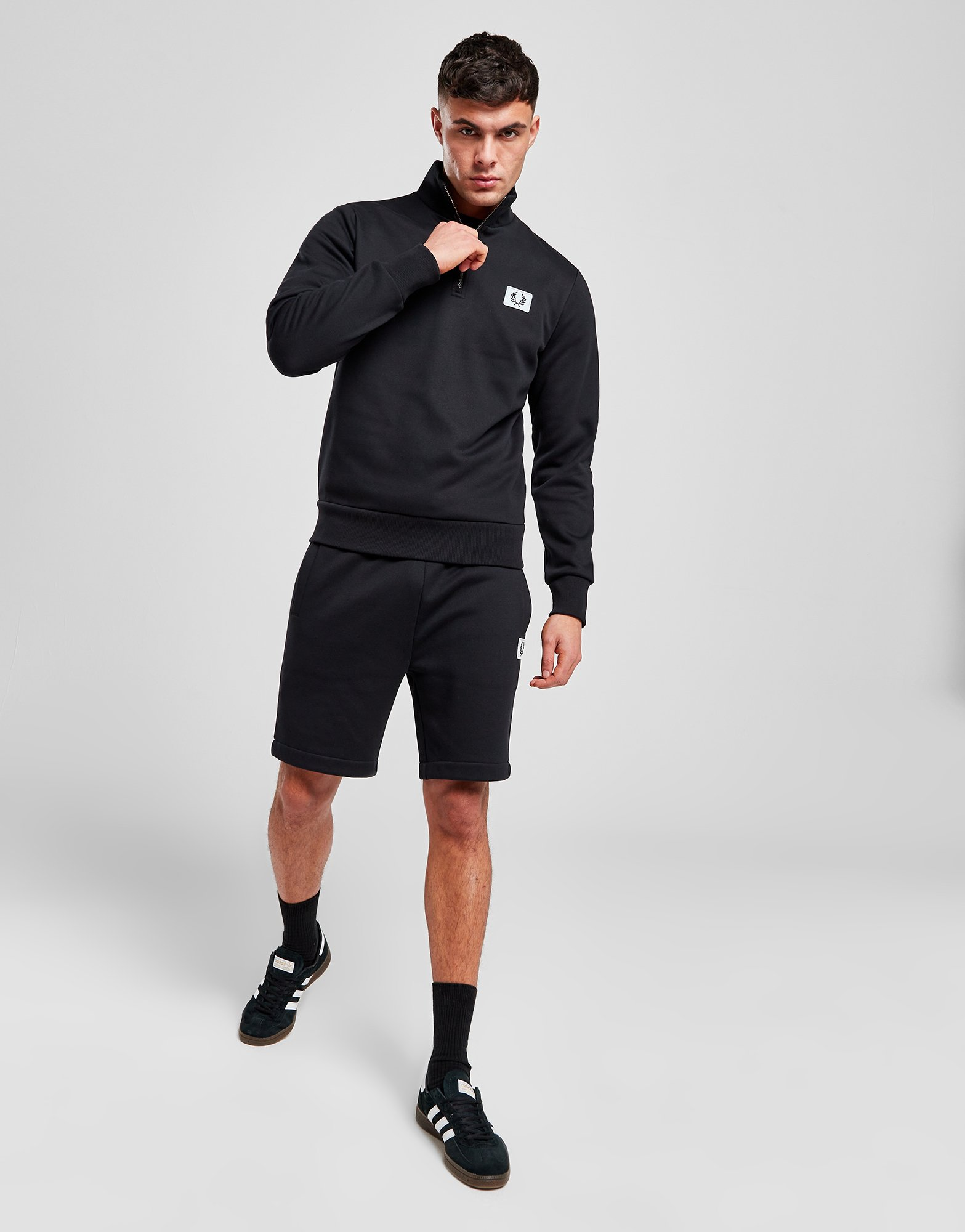 Fred Perry Sweat Zippé Badge Homme