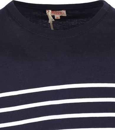 Armor-Lux Port-Louis T-Shirt Strepen Donkerblauw 76497-600 kopen