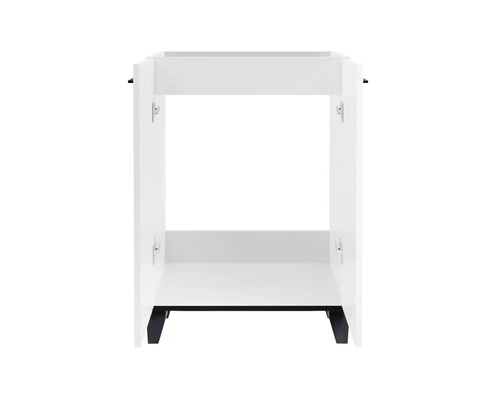 Badkamermeubelset FACKELMANN TE-A BxHxD 612 x 1019 x 400 mm, frontkleur wit mat met keramische wastafel
