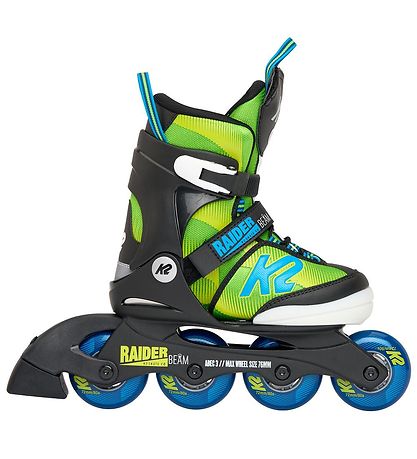 K2 Rulleskøjter - Raider Beam -  Grøn/Sort