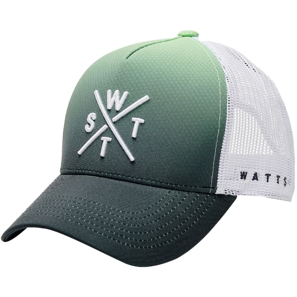 Casquette WATTS WATTS TRUCKER CAP TOKYO CARBON DEEP DYE GREEN