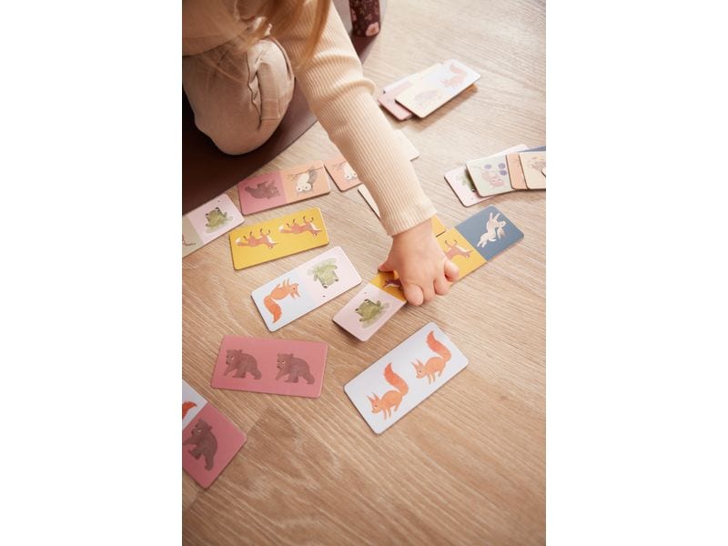 Filibabba Domino-Spiel Nordische Tierwelt Domino Game für die ganze Familie