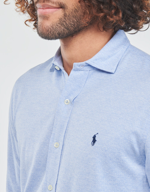 Polo Ralph Lauren - CHEMISE COUPE DROITE Azul / Celeste / Blanco