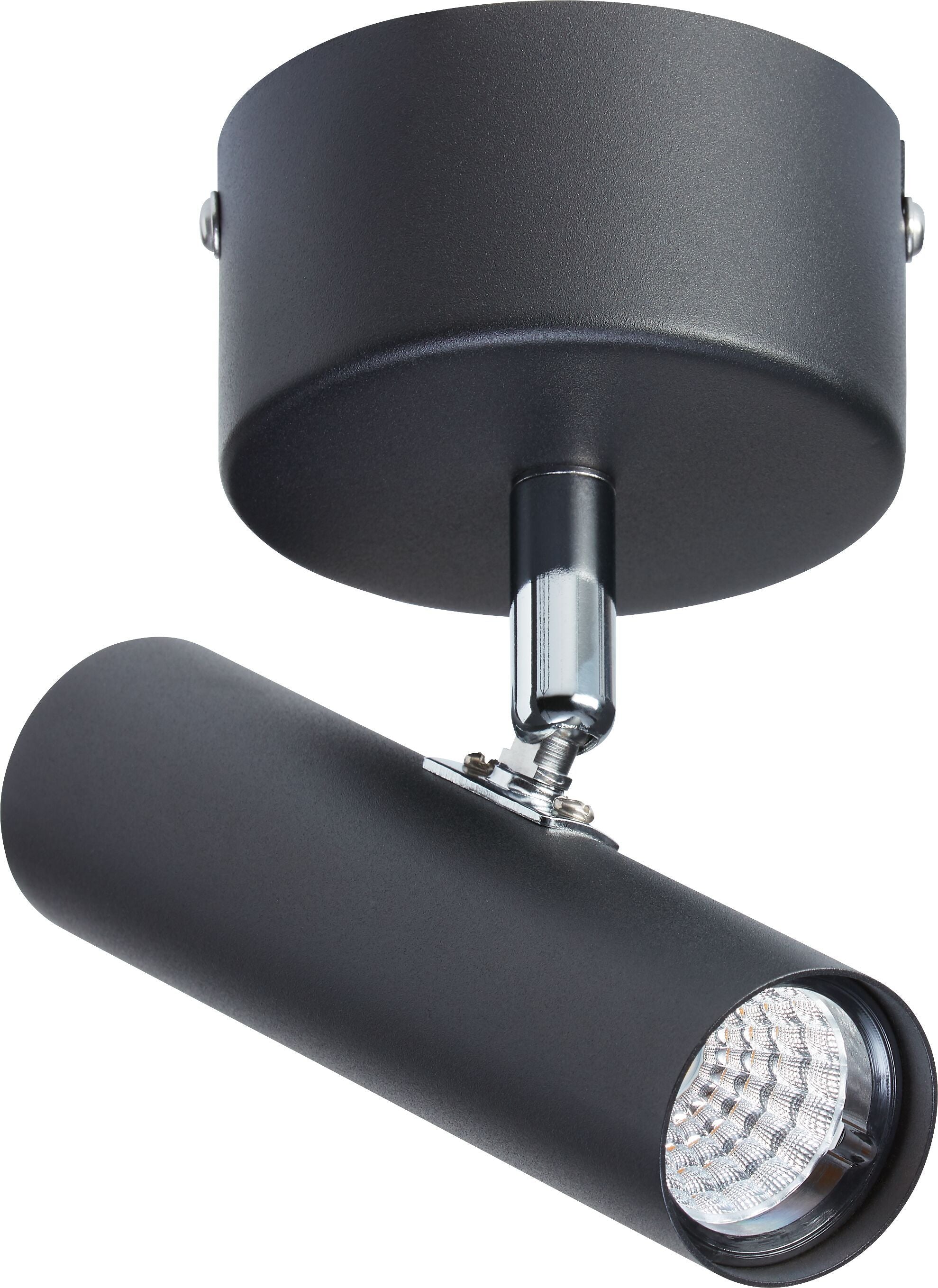 SORIA Wandspot 1flg. - Schwarz / B: 12.0 cm x T: 8.5 cm x H: 15.0 cm