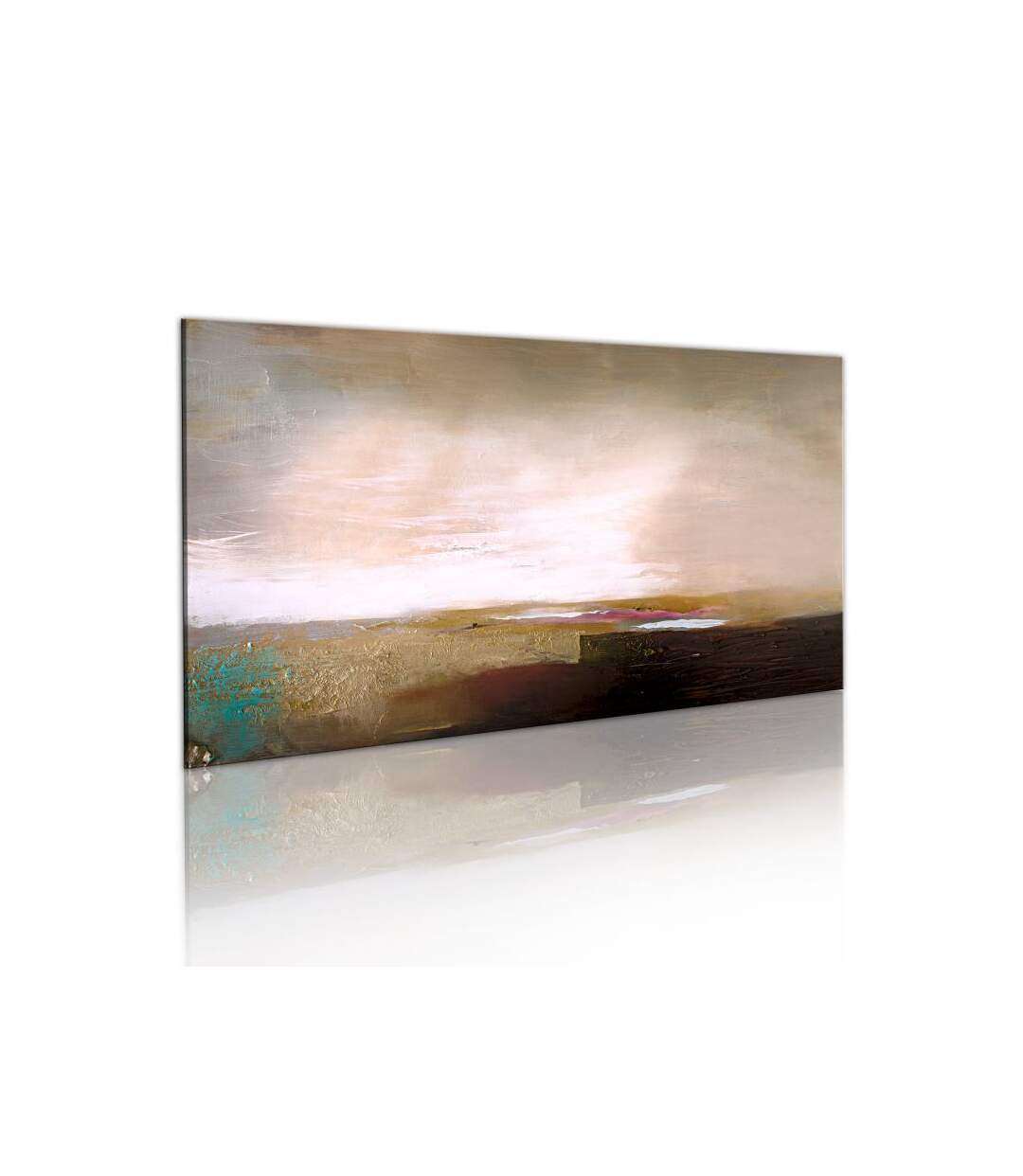 Paris Prix - Tableau Peint à La Main après La Tempête 60x120cm