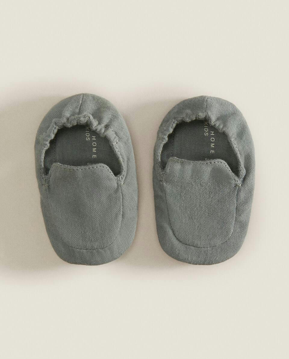 Botinhas de algodão estilo mocassim