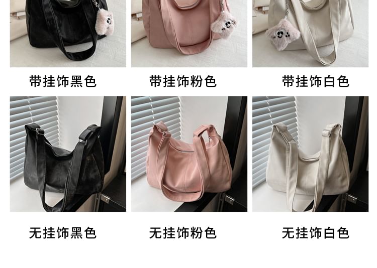 Basaran - Set: Kunstleren Tote Bag + Tasbedel