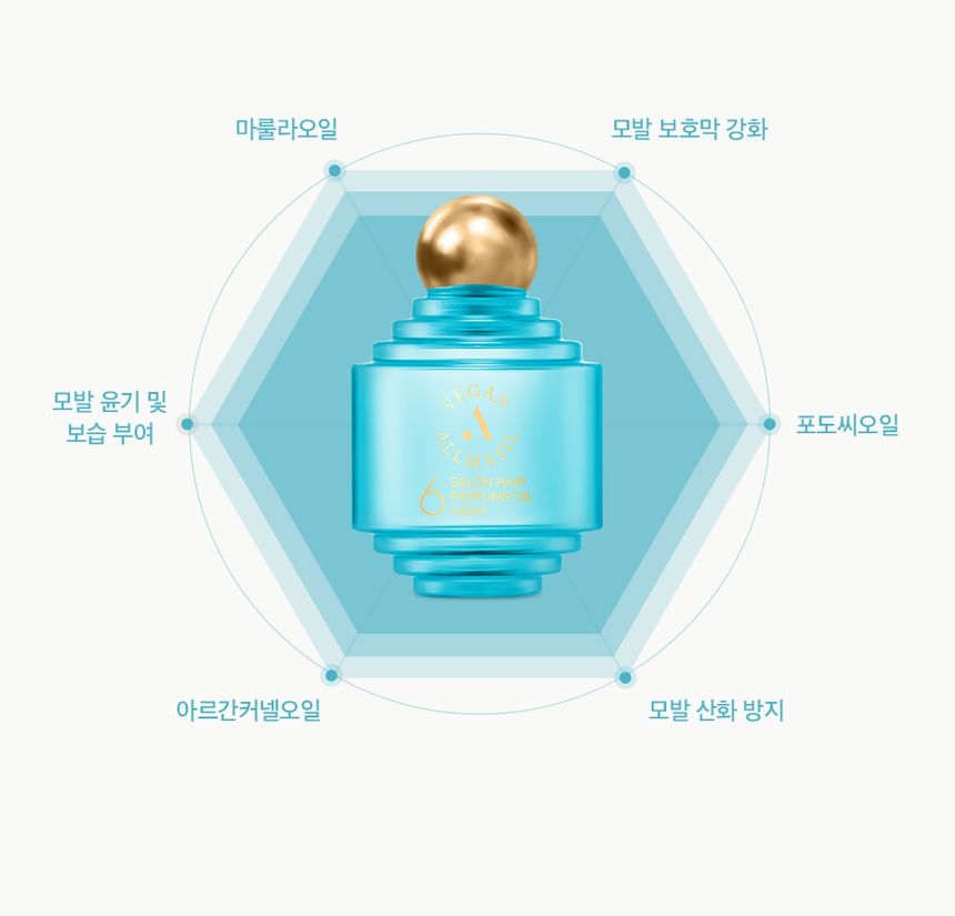 MASIL - ALLMASIL Vegan 6 Salon Haarparfum Olie Licht